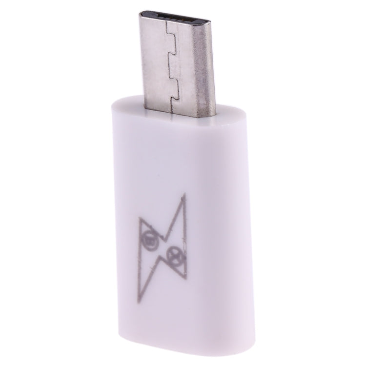 USB-C / Type-C Female to Micro USB Male Converter Adapter (White)
