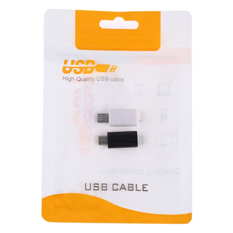 Adaptateur convertisseur USB-C / Type-C femelle vers micro USB mâle (blanc)