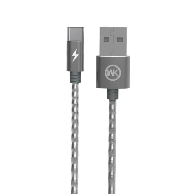 WK WDC-013 2.4A Type-C / USB-C Kingkong Fast Charging Cable Cord Length: 1M (Tarnish)