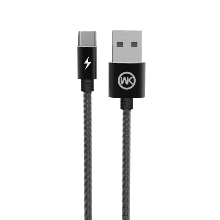 WK WDC-013 2.4A Type-C / USB-C Kingkong Fast Charging Cable Length: 1m (Silver)