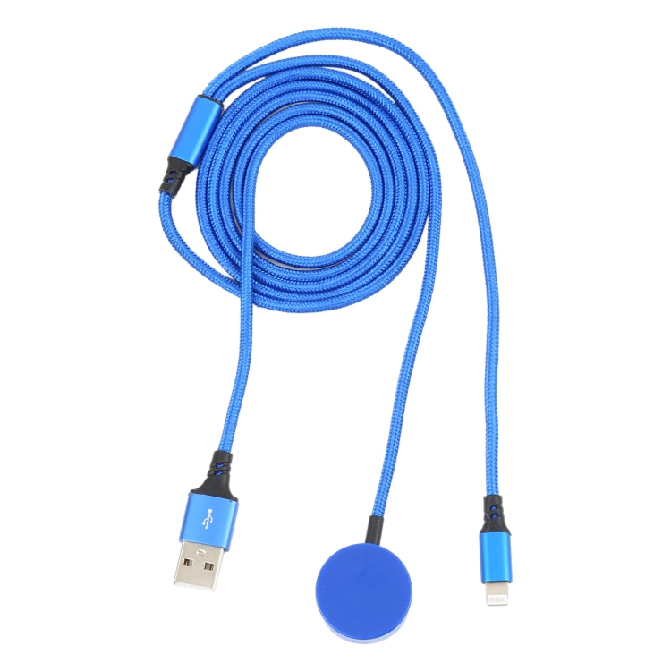 2 en 1 broche + Longueur du câble de charge multifonction multifonction : 1 m (bleu)