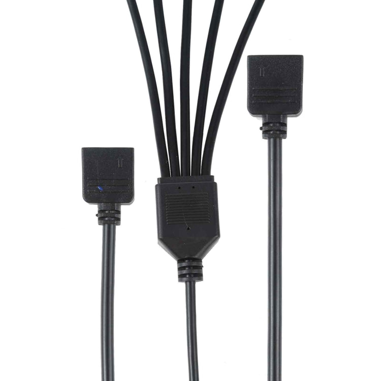 3 PIN 5V 1 a 5 Cable de extensión de enfriamiento de la PC de la Placa Base Aura RGB Para Asus (Negro)