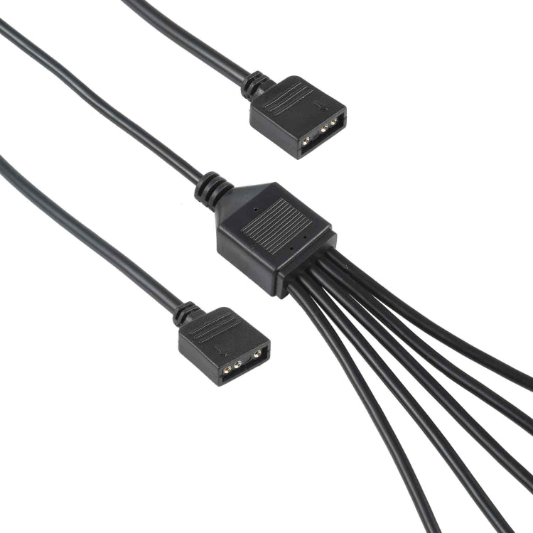 3 PIN 5V 1 à 5 Aura RGB Motherboard PC Refroidissement Câble d'extension pour Asus (Noir)