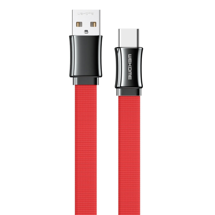 WK WDC-139 3A USB a USB-C / TYPE-C King Kong Serie Cable de Datos (Rojo)