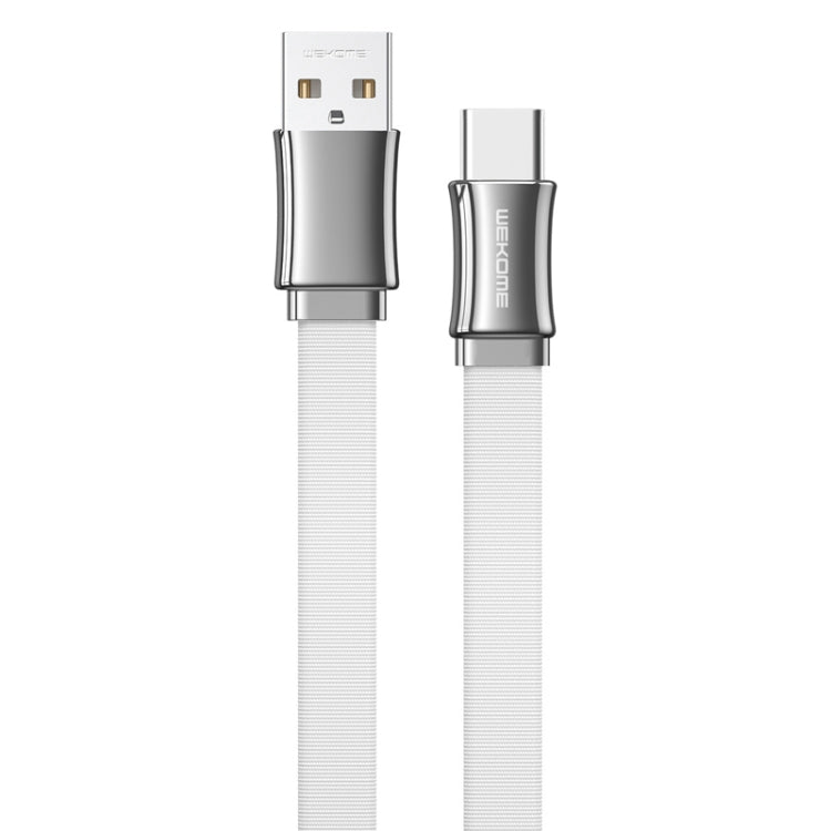 WK WDC-139 3A USB a USB-C / TYPE-C King Kong Series Cable de Datos (Blanco)