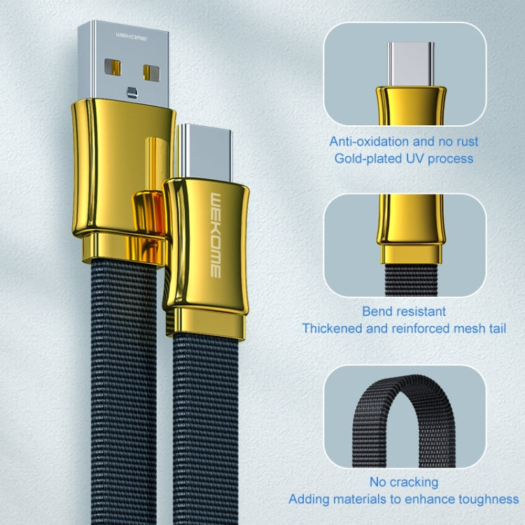 WK WDC-146 5A USB a USB-C / TYPE-C King Kong Serie Cable de Carga longitud: 1.2m