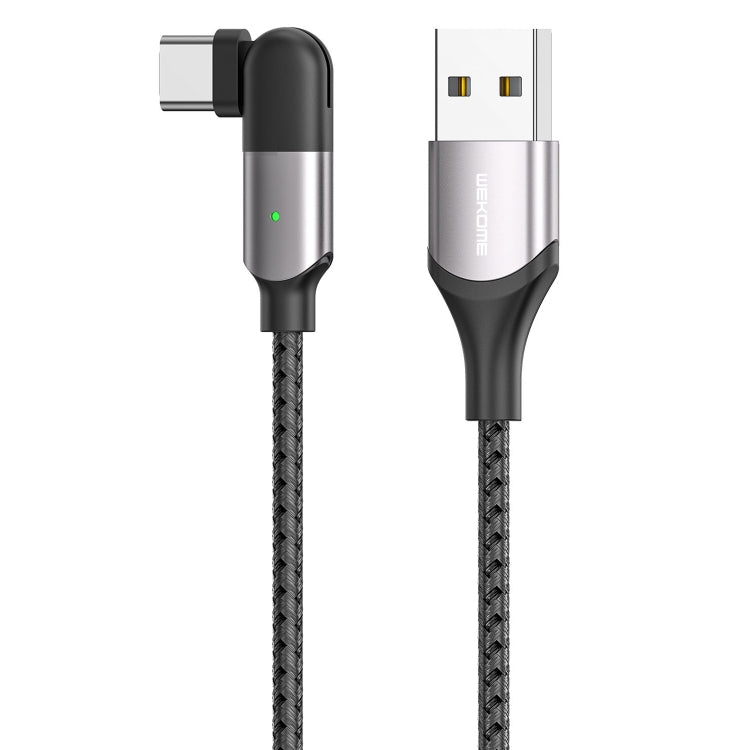 WK WDC-142M 3A serie de juegos USB a USB-C / Tipo C Rotación de 180 grados Cable de Datos longitud: 1M