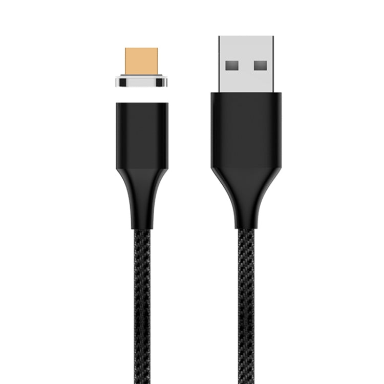 M11 3A USB to Micro USB Braided Magnetic Data Cable Cable length: 1M (Black)