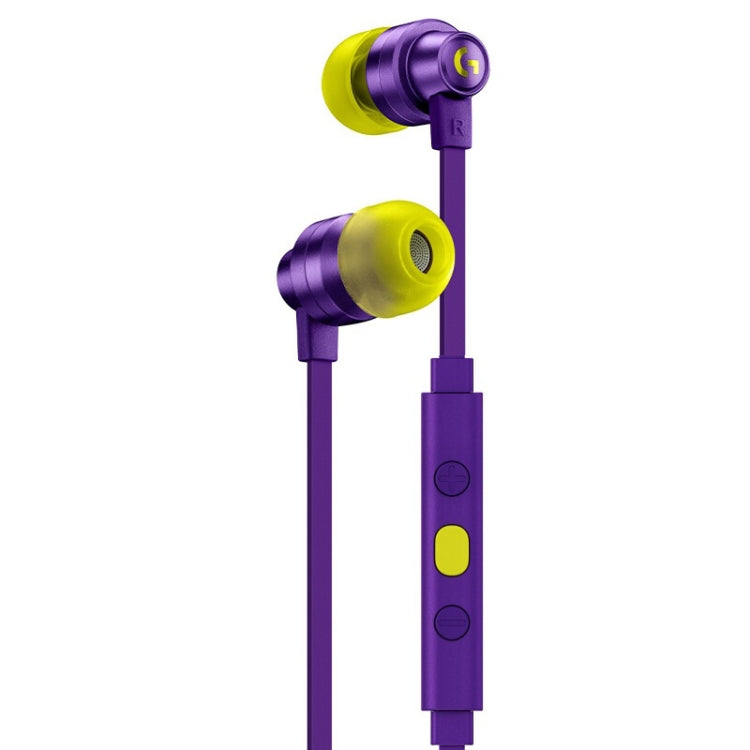 Logitech G333 In-Ear Gaming Auricular con Cable con Micrófono Versión limitada de KDA (púrpura)