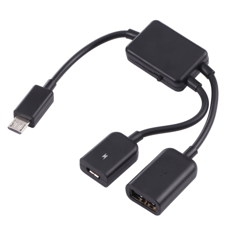 Cable Adaptador OTG de 1 a 2 Micro USB USB