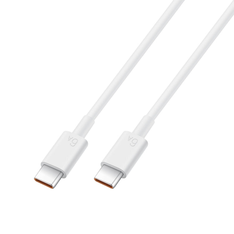 Original Huawei CC800 6A Type-C / USB-C to Type-C / USB-C Charging Cable length: 1.8m (White)