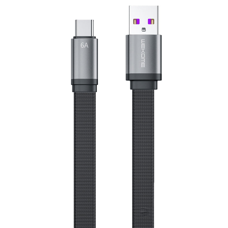 WK WDC-156A 6A Type-C / USB-C Fast Charging Cable length: 1.5m (Black)