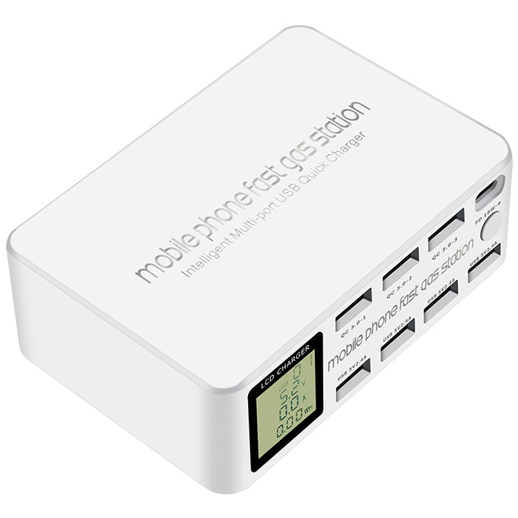 818D 8 in 1 Multifunction USB Charging Station Smart Plug Stand Holder