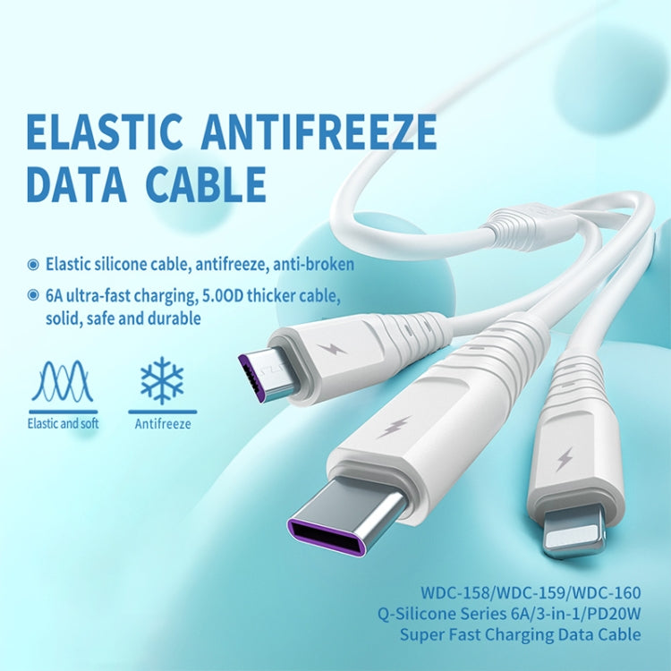 WKWDC-158m 6A Type-C / USB-C Fast Charging Silicone Cable length: 1.5 m