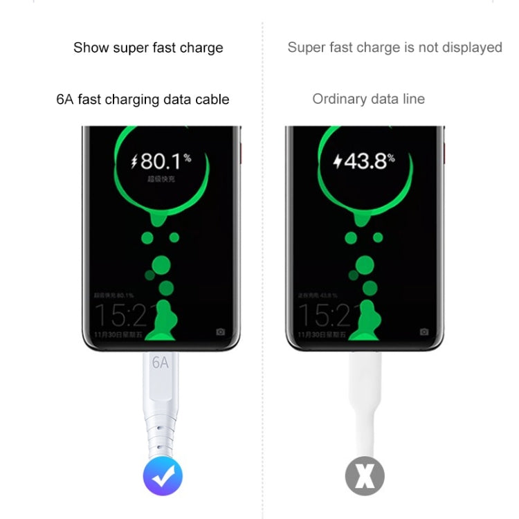 WKWDC-158m 6A Type-C / USB-C Fast Charging Silicone Cable length: 1.5 m
