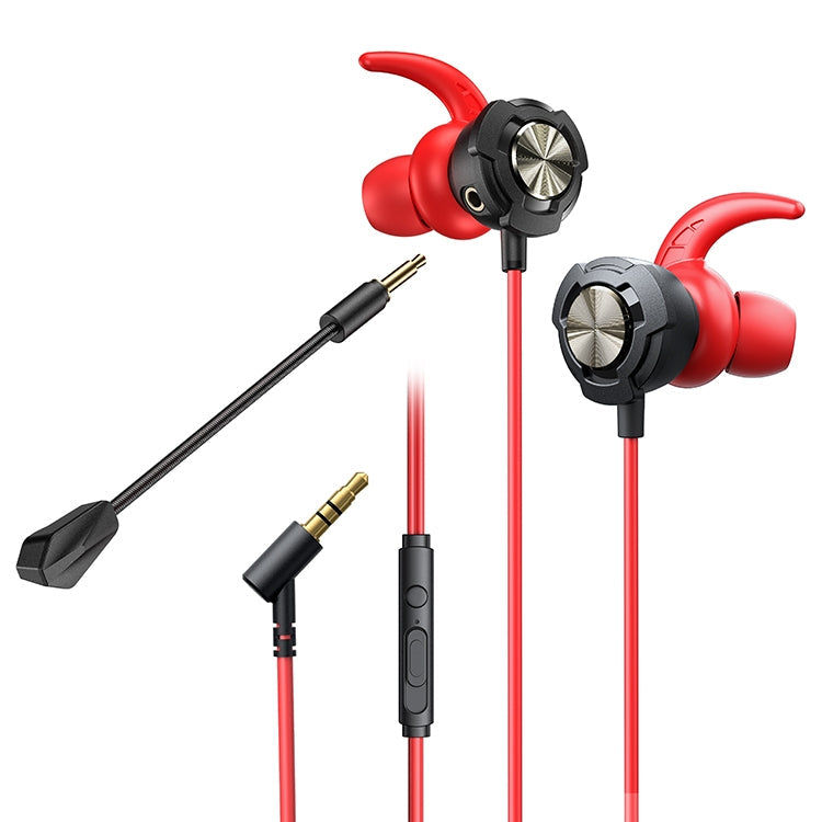 ASSAULTER GAMING SERIES WK YB01 AURA Bouchons intra-auriculaires filaires 3,5 mm (rouge)