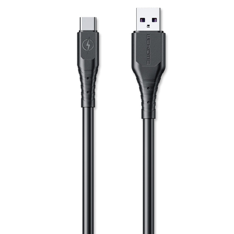 WK WDC-152 6A Type-C / USB-C Câble de Charge Rapide Longueur du Cordon : 1M (Noir)