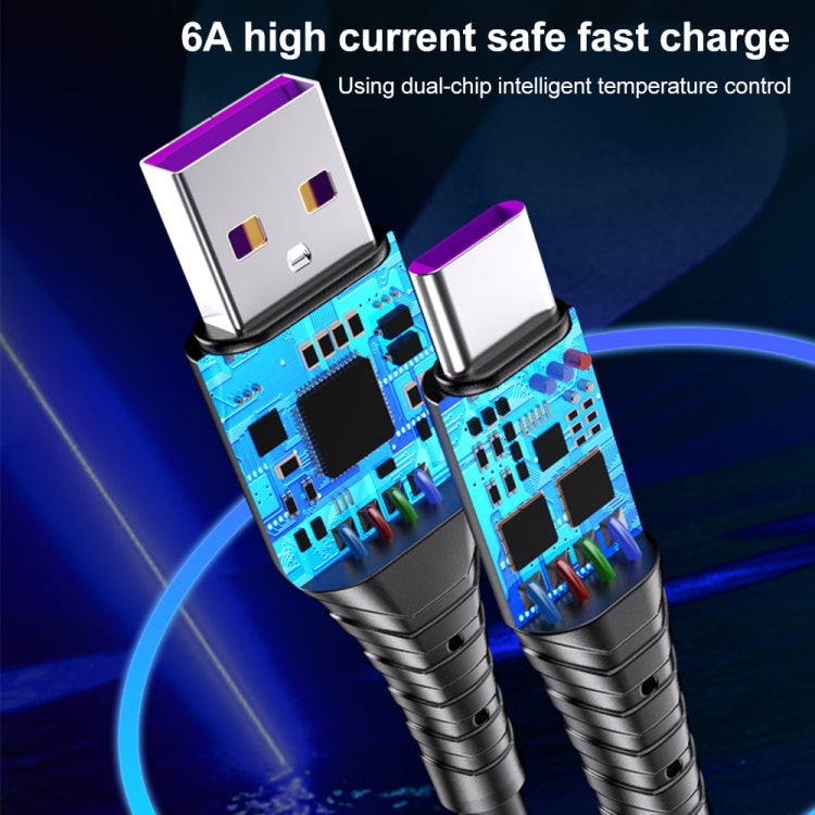 WK WDC-152 6A Micro USB Charge Rapide Câble USB Longueur : 2m (Noir)