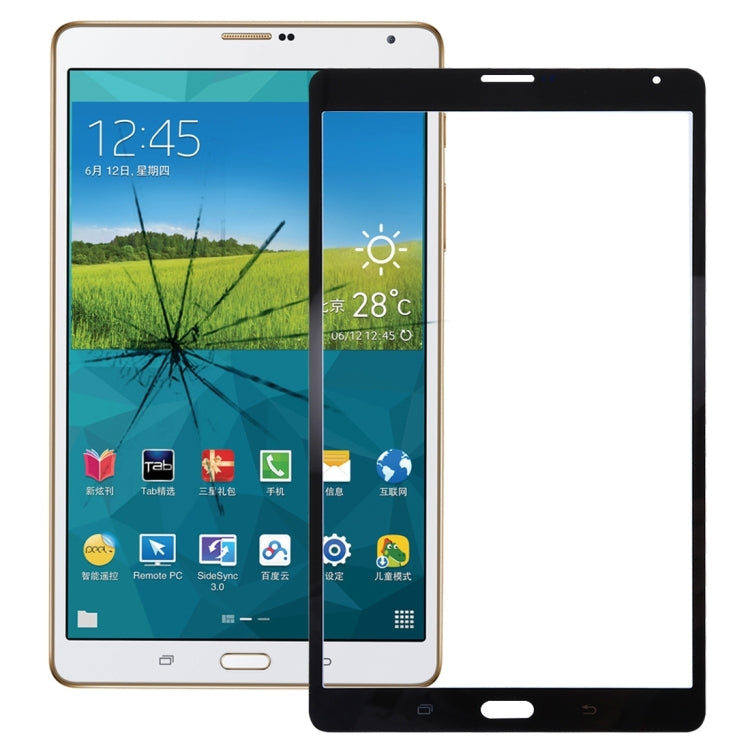 Cristal Exterior de Pantalla para Samsung Galaxy Tab S 8.4 LTE / T705 (Negro)