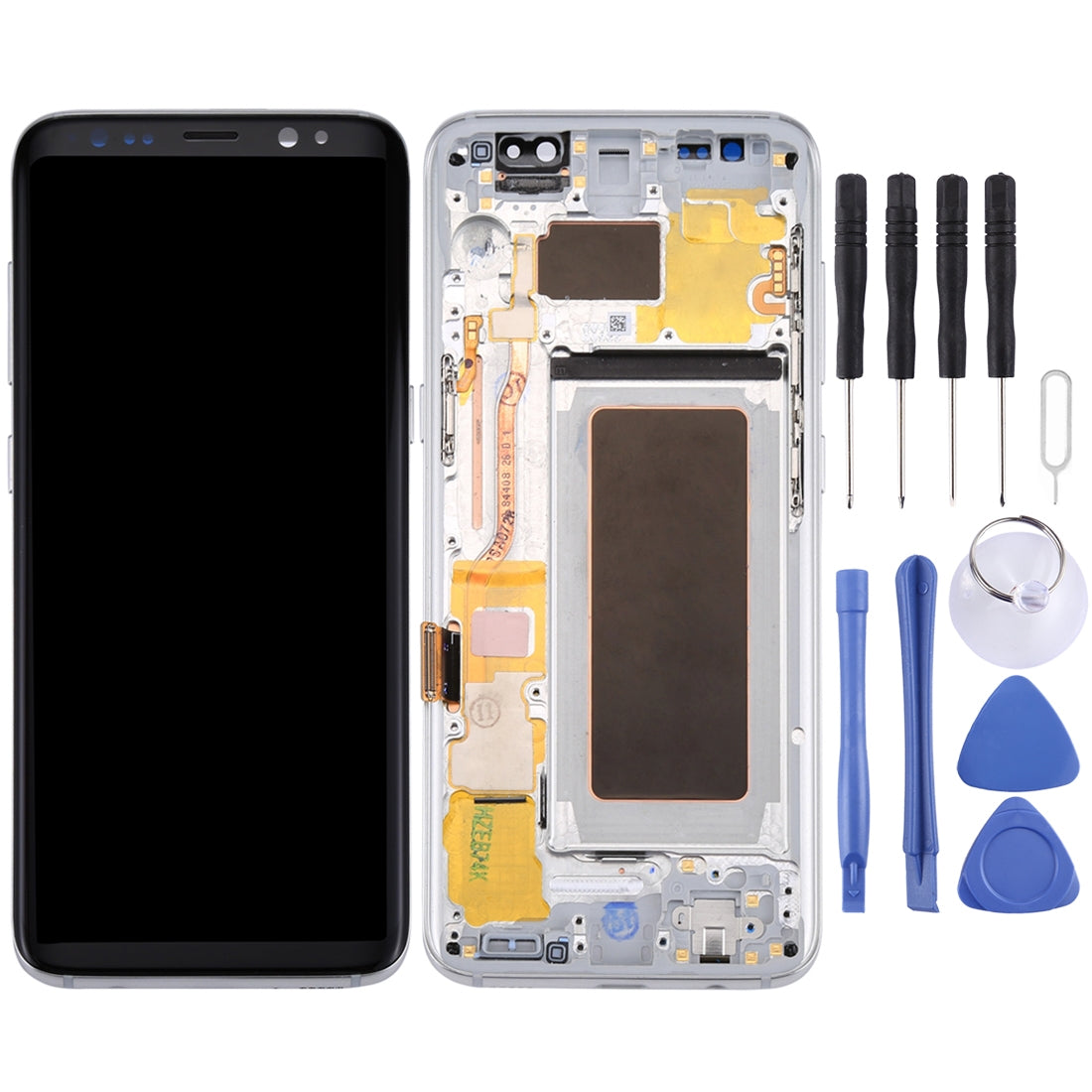 Ecran Complet LCD + Tactile + Châssis Samsung Galaxy S8 G950 Argent