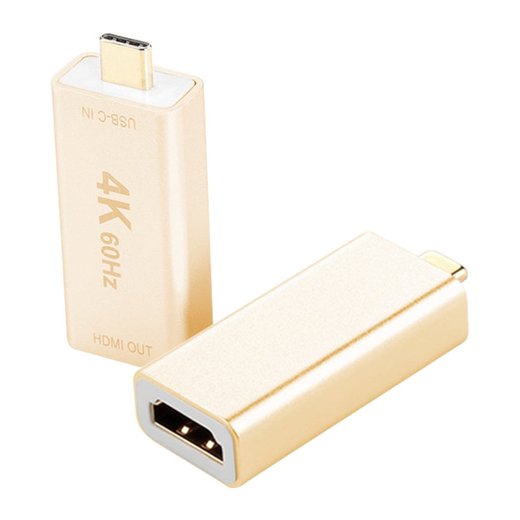 USB-C / TIPS-C Female Aluminum Alloy Female Adapter (Gold)