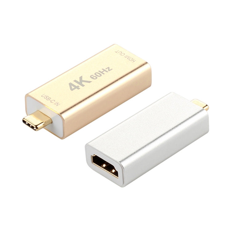 USB-C / TIPS-C Female Aluminum Alloy Female Adapter (Gold)