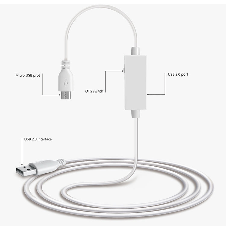 Câble micro USB mâle vers USB femelle (OTG)