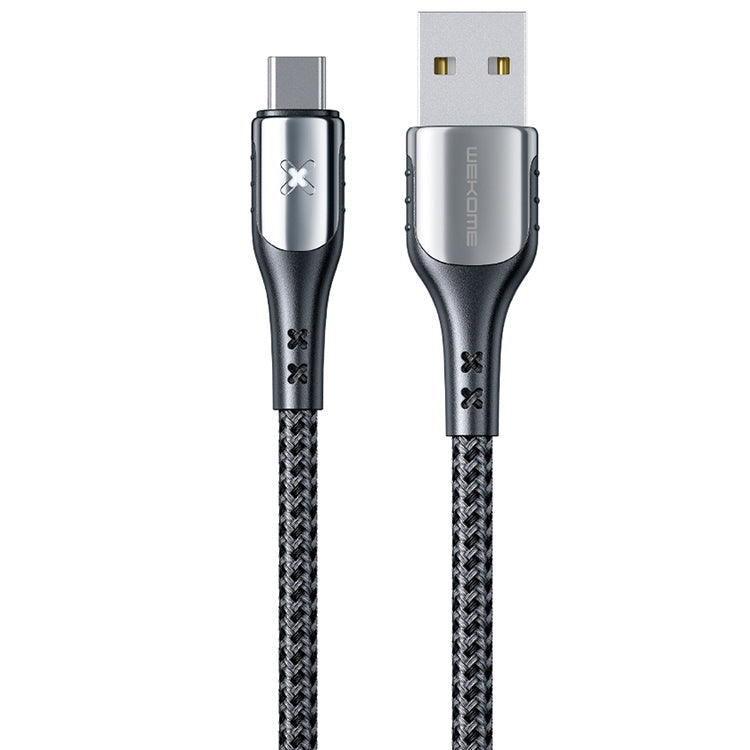 WK WDC-164A 6A Type-C / USB-C Smart Papering Off Charging Data Cable Length: 1M