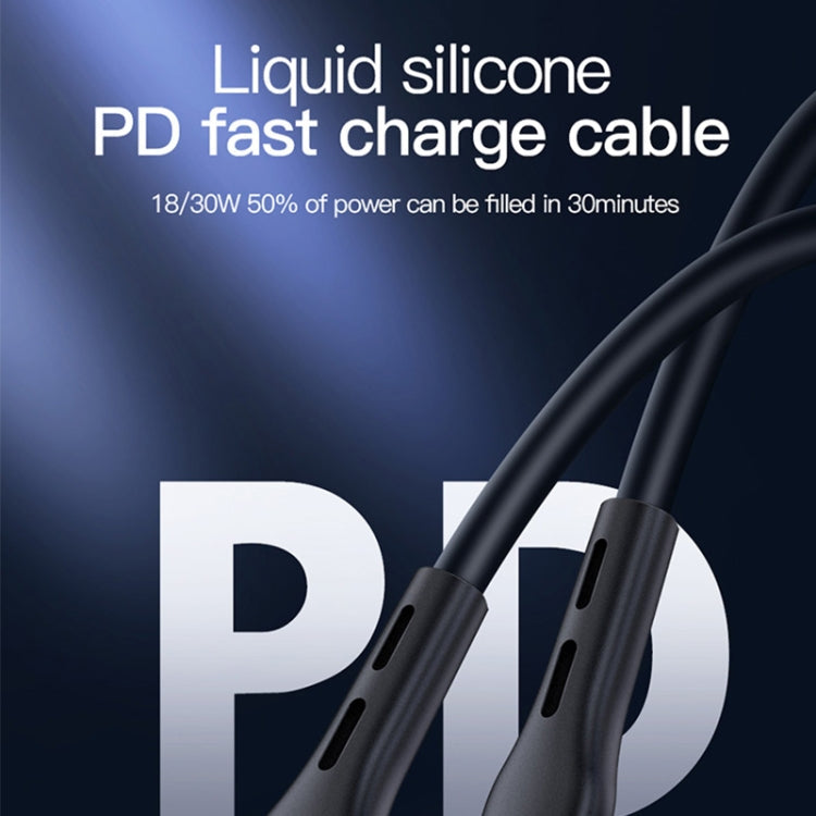 Totudesign BPD-002 Soft Series 8 Pin PD3.0 Fast Charging Cable Length: 1m (Black)