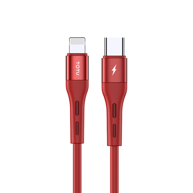 Totudesign BPD-002 Soft Series 8 Pin PD3.0 Fast Charging Cable Length: 1m (Red)
