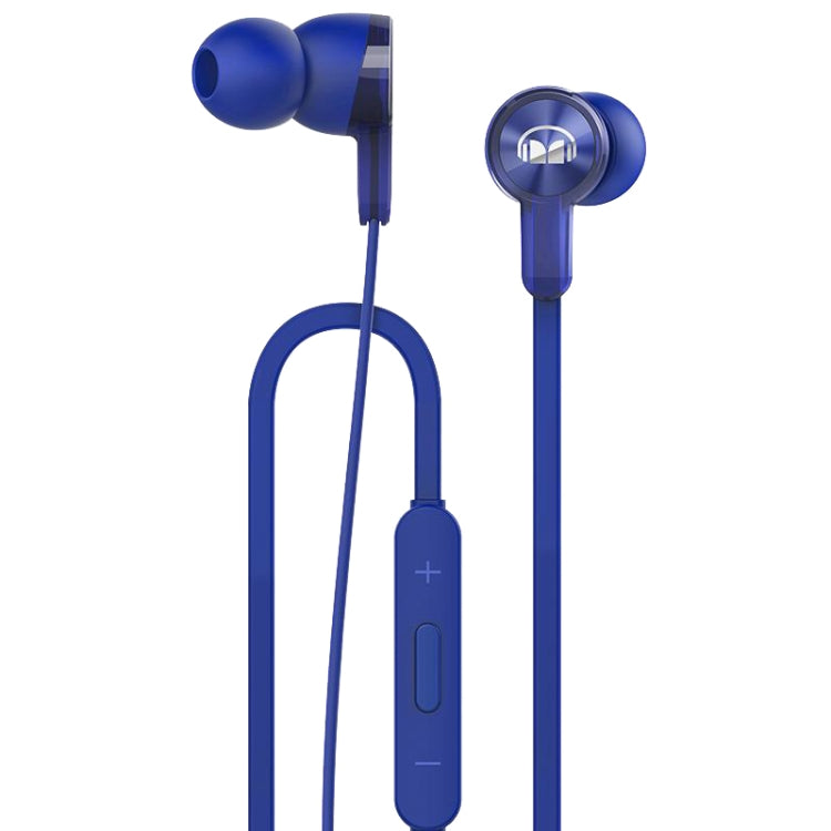 Original Huawei Honor Earphone AM15 1.2m Type L 3.5mm Plug Cable Control In-Ear Headphones with Mic (Blue)