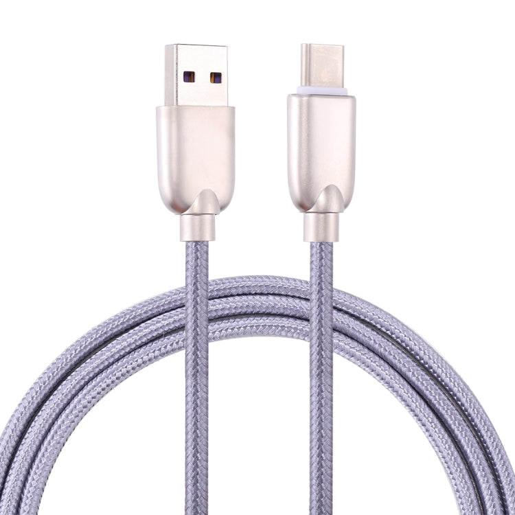1m 5A Woven USB-C / Type-C to USB 2.0 Cables Data Sync Fast Charger Cable For Galaxy S8 &amp; S8+ / LG G6 / Huawei P10 &amp; P10 Plus / Oneplus 5 / Xiaomi Mi6 &amp; Max 2 &amp; Other Smartphones