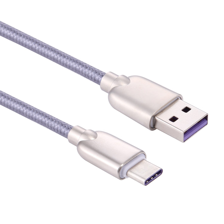 1m 5A Woven USB-C / Type-C to USB 2.0 Cables Data Sync Fast Charger Cable For Galaxy S8 &amp; S8+ / LG G6 / Huawei P10 &amp; P10 Plus / Oneplus 5 / Xiaomi Mi6 &amp; Max 2 &amp; Other Smartphones