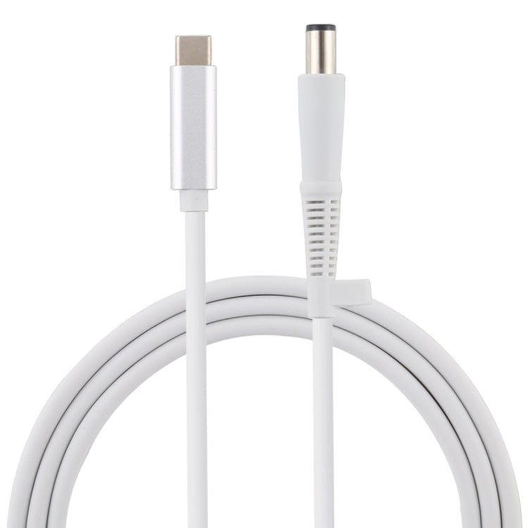 USB-C Type-C a 7.4x0.6 mm Cable de Carga de Alimentación Para Portátil Para HP Longitud del Cable: aProximadamente 1.5 m (Blanco)