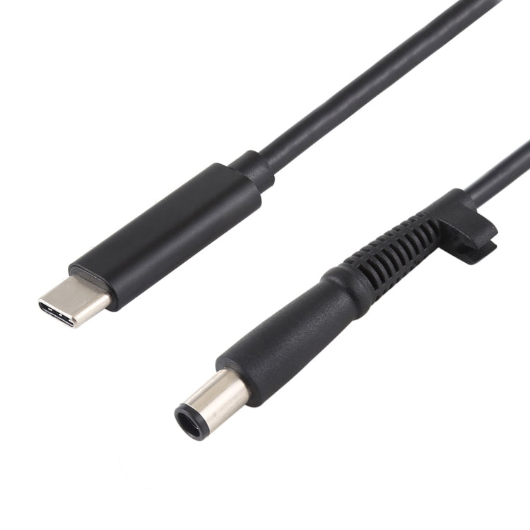 Câble de charge d'alimentation pour ordinateur portable USB-C Type-C vers 7,4 x 0,6 mm Longueur du câble : environ 1,5 m (noir)