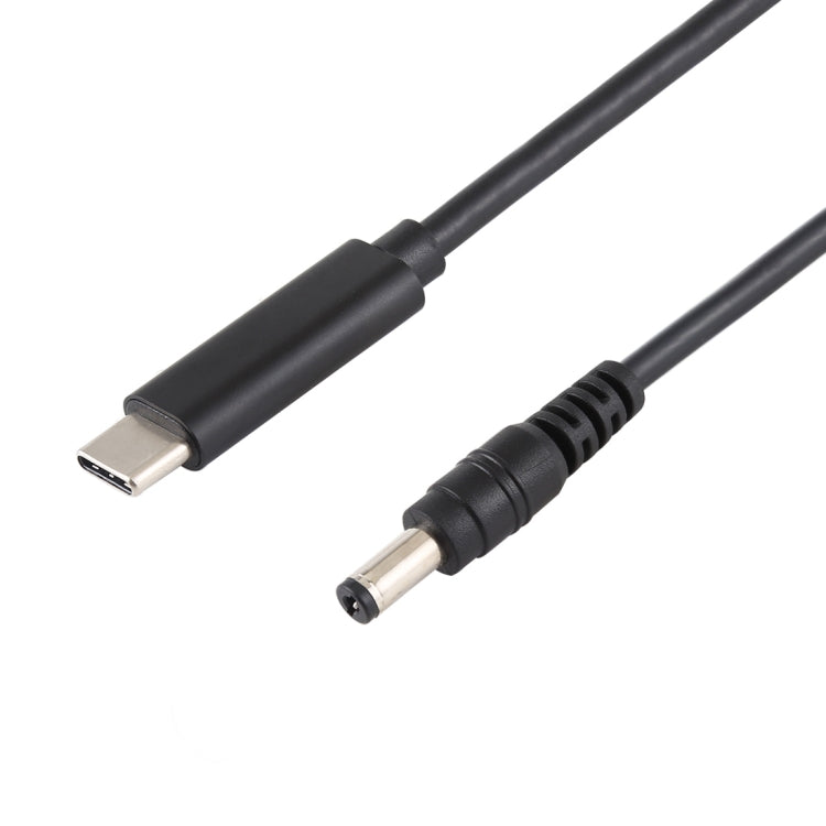 Câble de charge d'alimentation pour ordinateur portable USB-C Type-C vers 5,5 x 2,1 mm Longueur du câble : environ 1,5 m