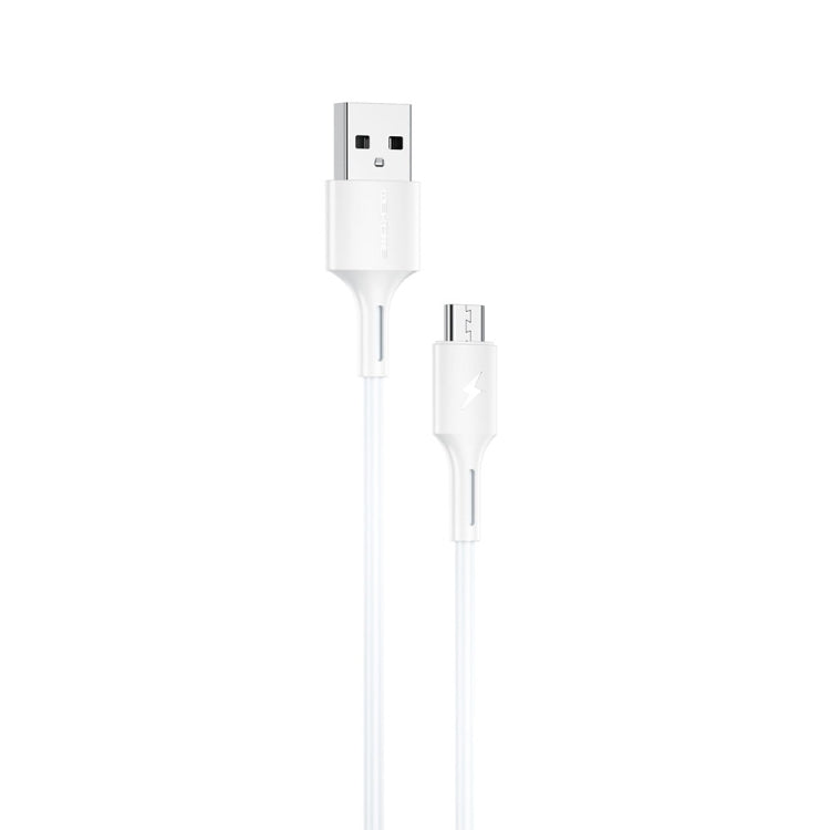 Wkome WDC-136 USB a Micro USB 3A Cable de Datos de Carga Rápida (Blanco)