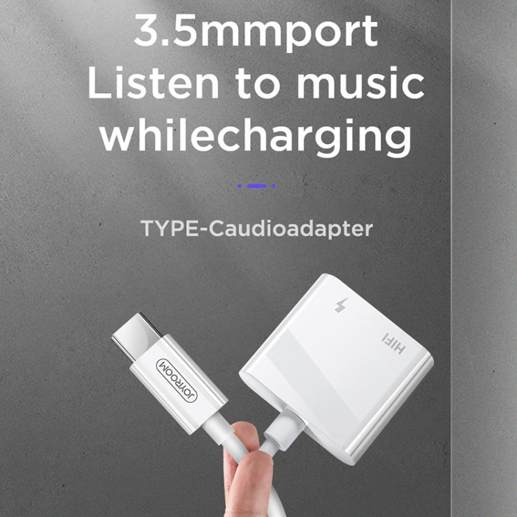 Adaptateur de convertisseur audio numérique Joyroom SH-C1 Type-C / USB-C vers 3,5 mm (Blanc)