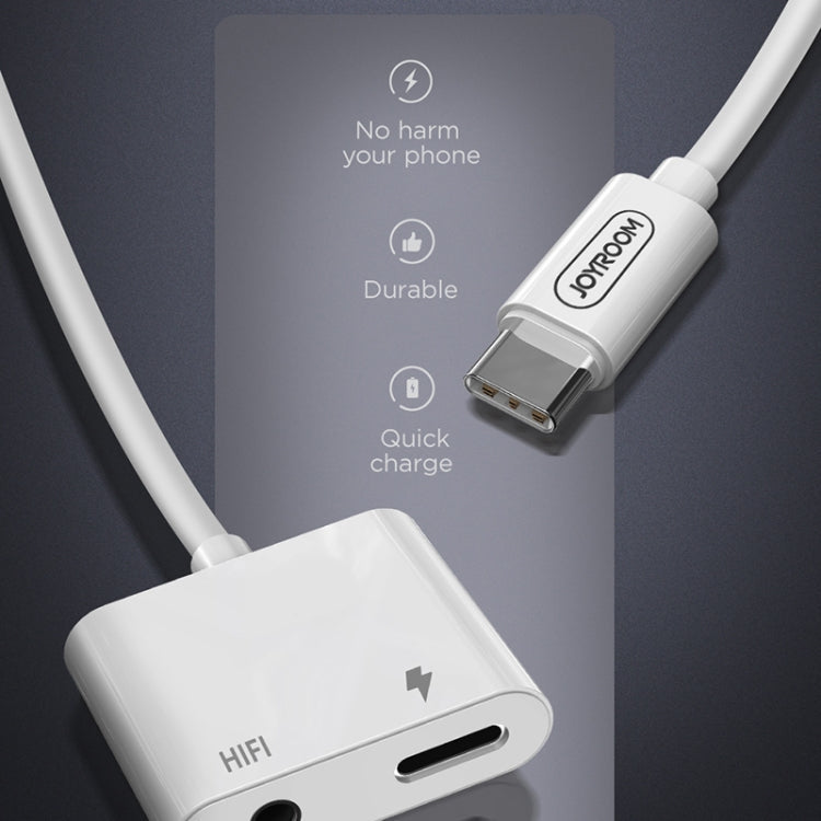 Joyroom SH-C1 Type-C / USB-C to HIFI + PD Digital Audio Converter Adapter (White)