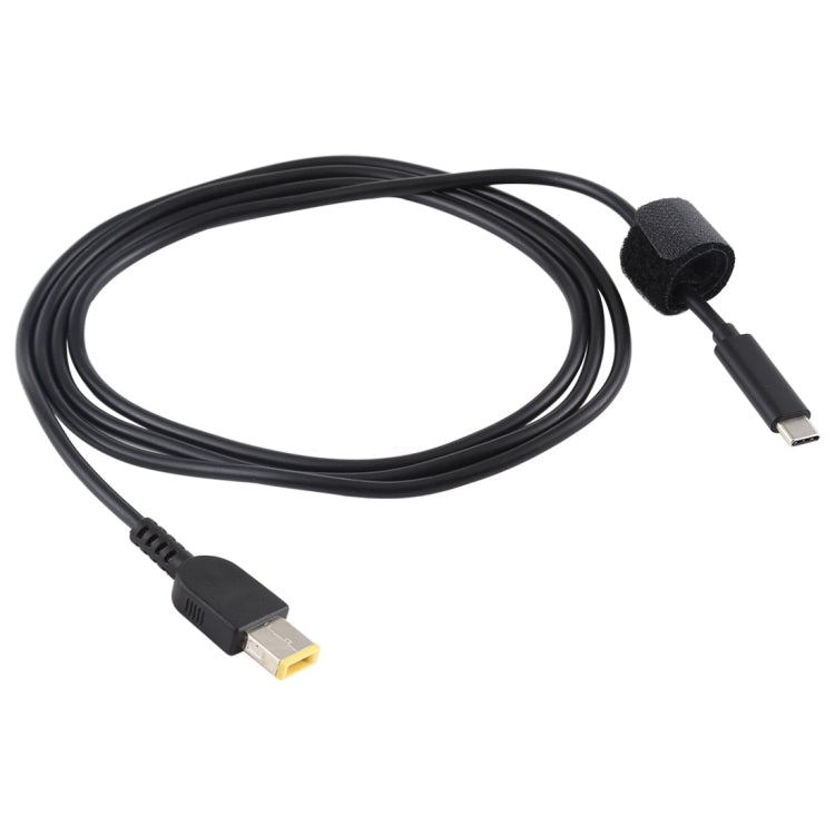 USB-C Type-C a Big Square Male Laptop Power Charging Cable Para Lenovo Longitud del Cable: aProximadamente 1.5 m (Negro)