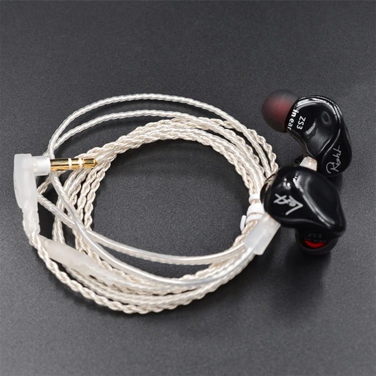 Câble de casque audio 3,5 mm à texture torsadée argentée applicable à KZ ZS3 (argent)