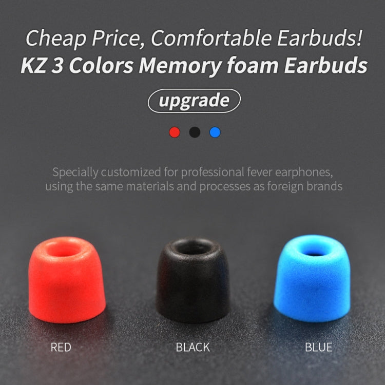 KZ 6 PCS Kit de Auriculares de espuma de memoria con cancelación de ruido y aislamiento de Sonido para todos los Auriculares internos tamaño: L M y S