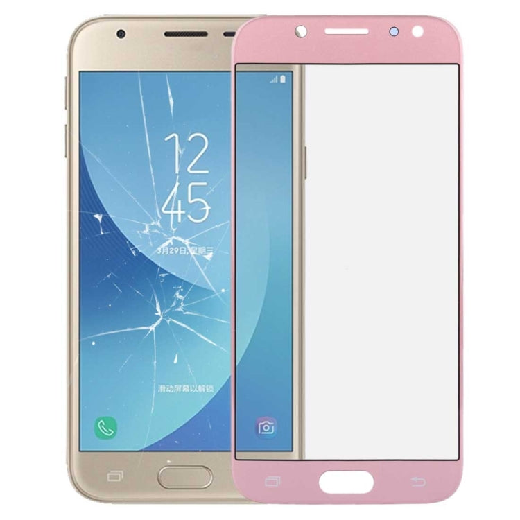 Vitre d'écran extérieure pour Samsung Galaxy J3 (2017) / J330 (or rose)