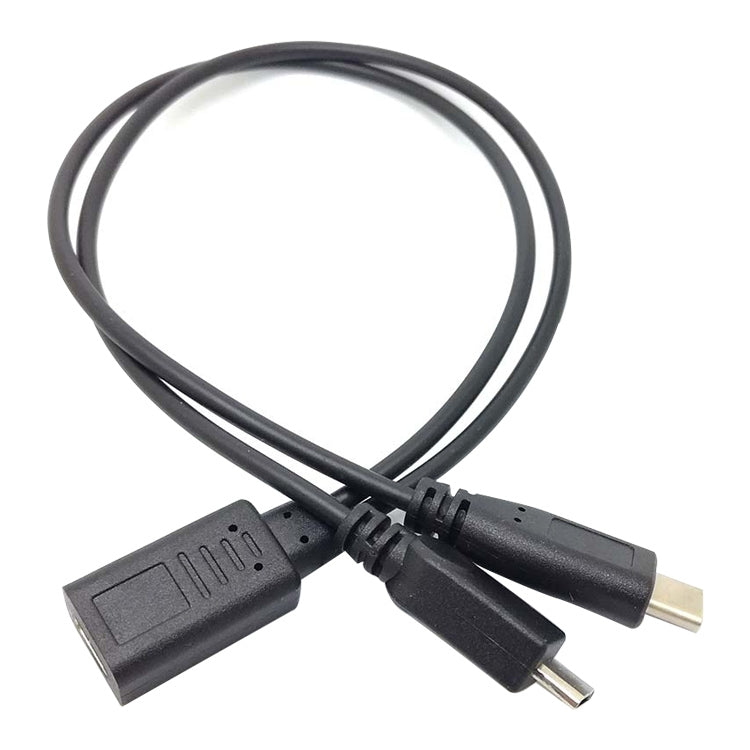 2 STÜCKE USB-C / TYPE-C-Buchse auf Micro-USB 5-polig + USB-C / Type-C