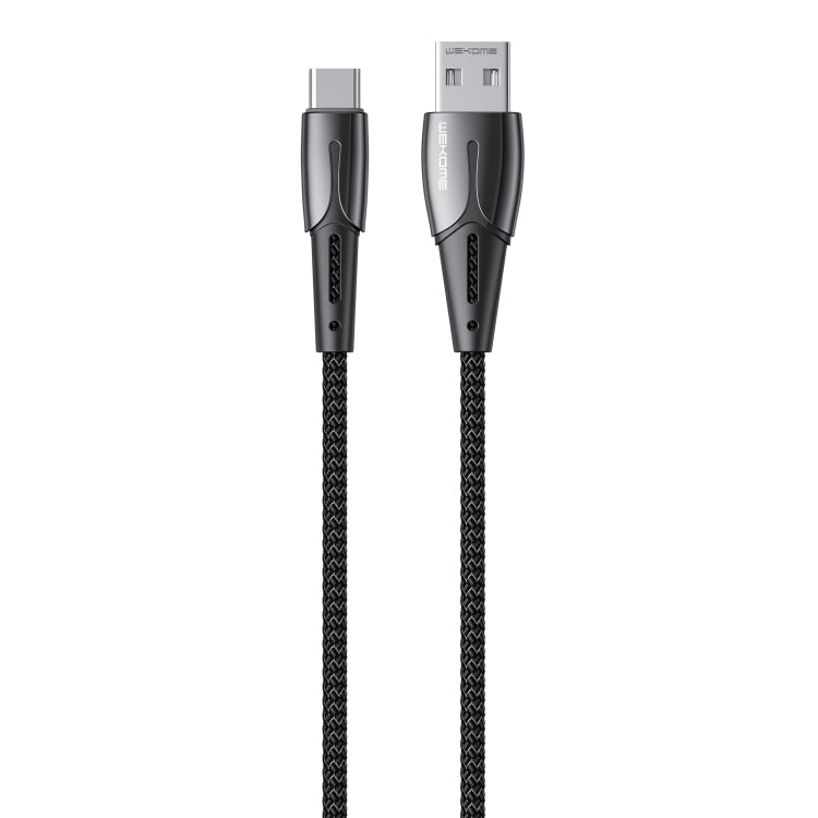 WK WDC-085 3A Type-C / USB-C Alliage Goldsim Alliage d'aluminium Longueur du câble de charge : 1,2 m (Noir)