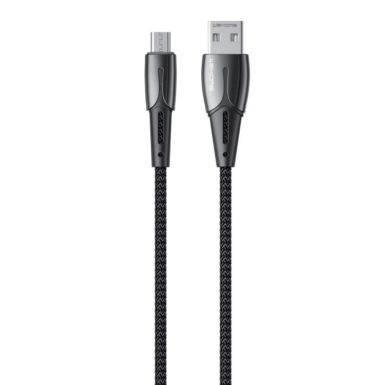 WK WDC-085 3A Micro USB Goldsim Longueur du câble de charge en alliage d'aluminium : 1,2 m (noir)