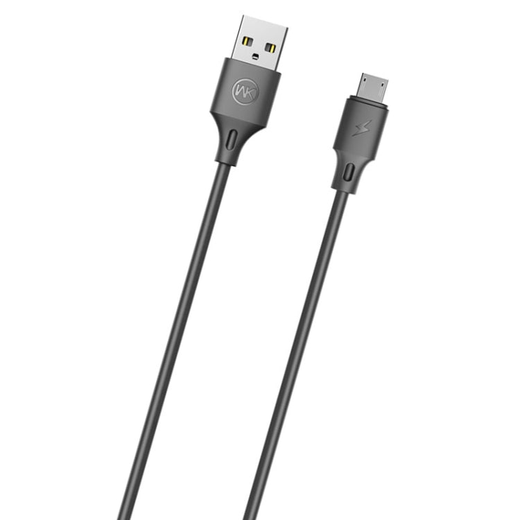 WK WDC-092 3M 2.4A MAX OUTPUT Full Speed ​​Pro Series USB A Micro USB Data Sync Charging Cable (Black)