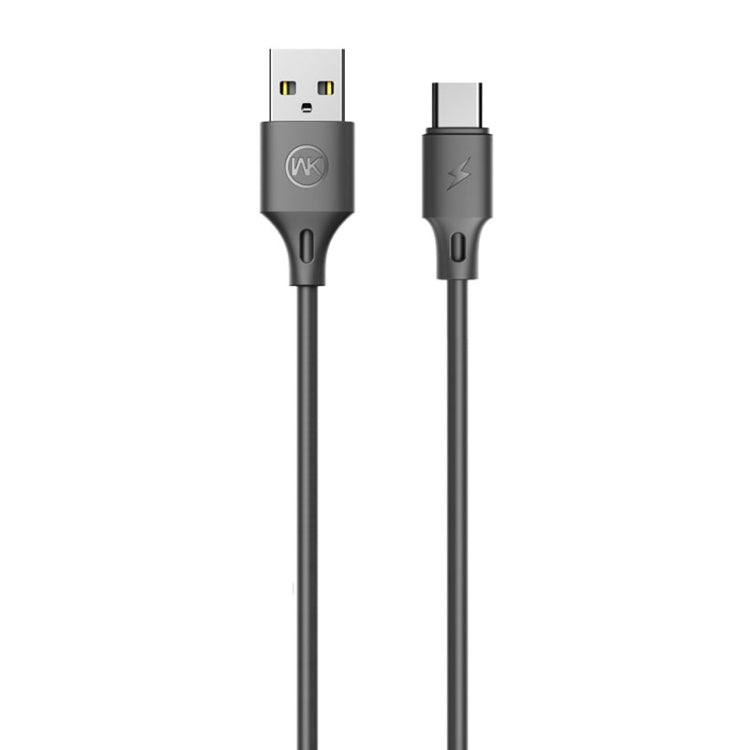 WK WDC-092 2m 2.4A Max Output Full Speed ​​Pro Series USB to USB-C / Type-C Data Sync Charging Cable (Black)
