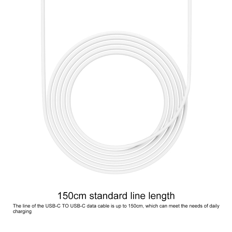 Longueur du câble de charge d'origine Xiaomi ZMI Type C / USB-DC vers USB : 1,5 m (blanc)