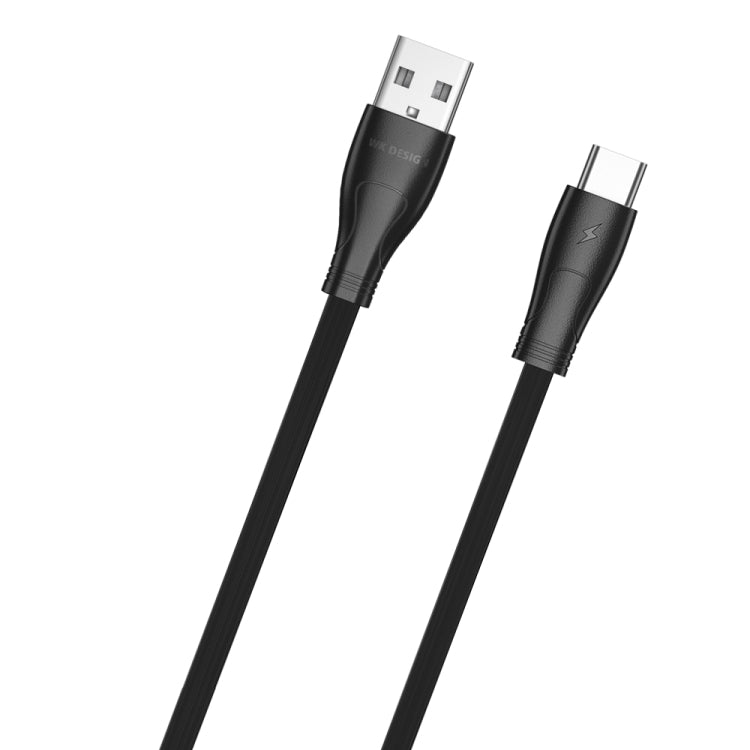 WK WDC-097 Câble de chargement de synchronisation de données USB vers USB-C / Type-C de vitesse de sortie 2,4 A 1 m 2,4 A (noir)
